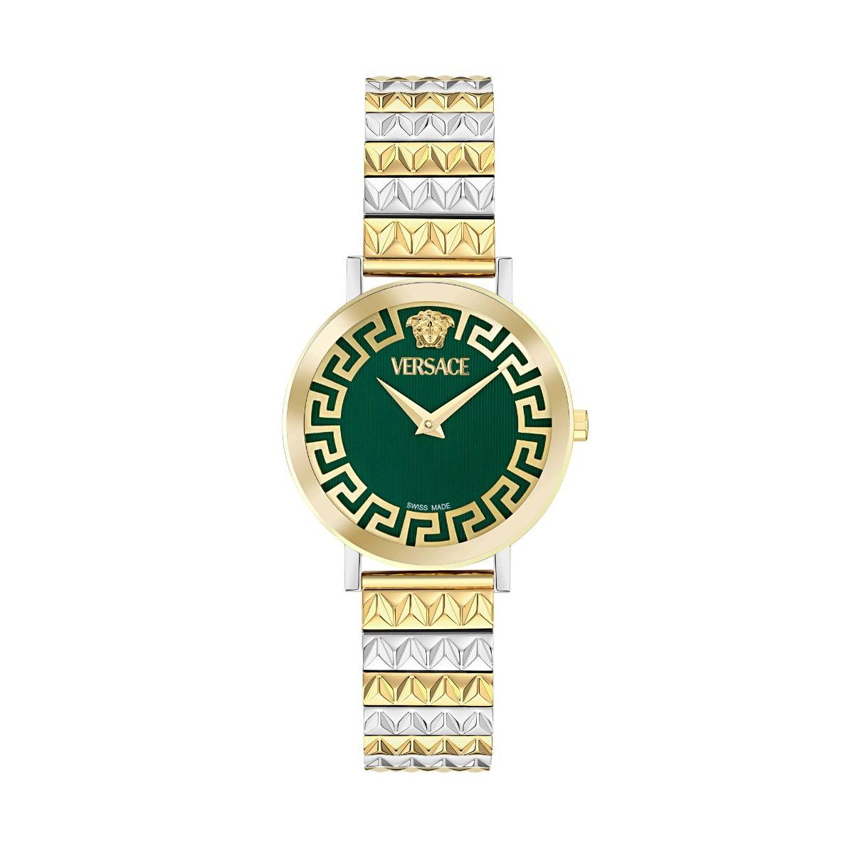 Versace Women Daedalus Green Round Dial Analog Watch - VE9A00424 (M)