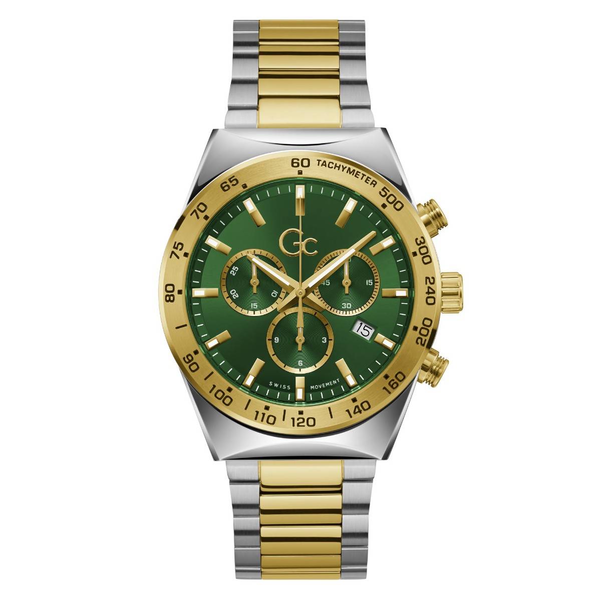 GC Men Clubhouse Green Round Dial Analog Watch - Z17001G9MF (M)