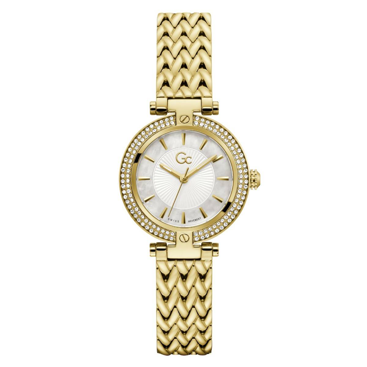 GC Women Vogue White Round Dial Analog Watch - Z22002L1MF (M)