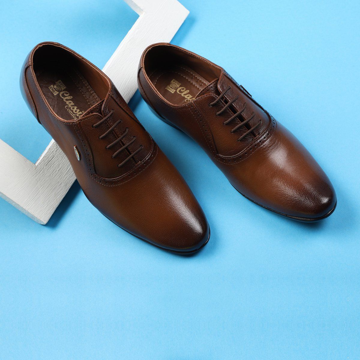 Shop Black Derby Shoes with comfortable Insole - Fausto