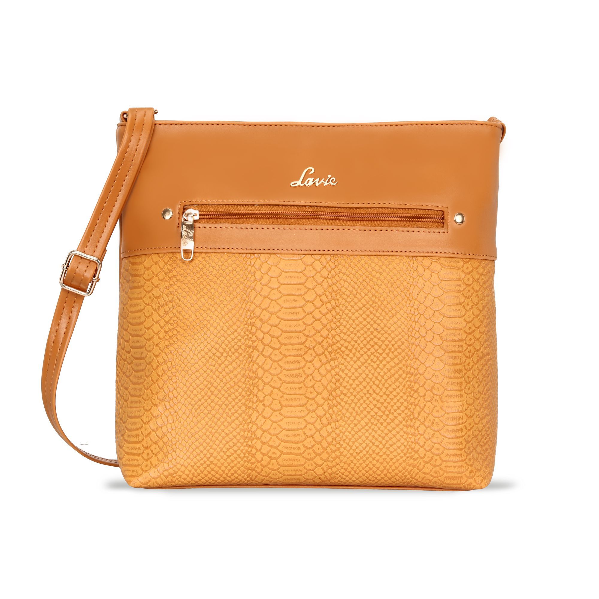 Buy Lavie Yellow Solid plain Sling Bags Online