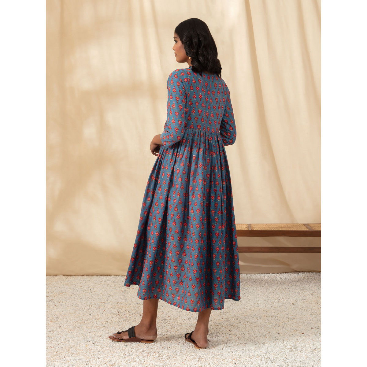 Boat neck fit outlet and flare dress
