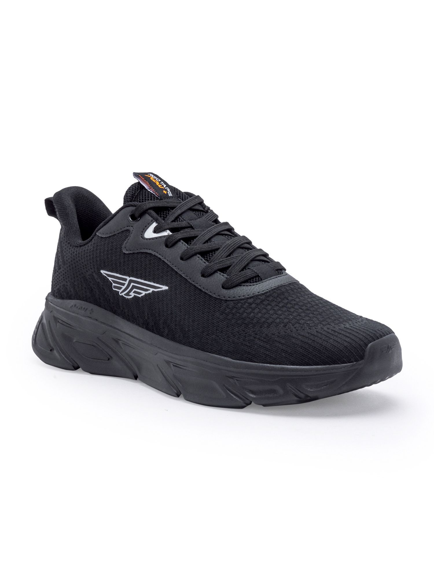 Buy Red Tape Men's Textured Black Walking Shoes Online