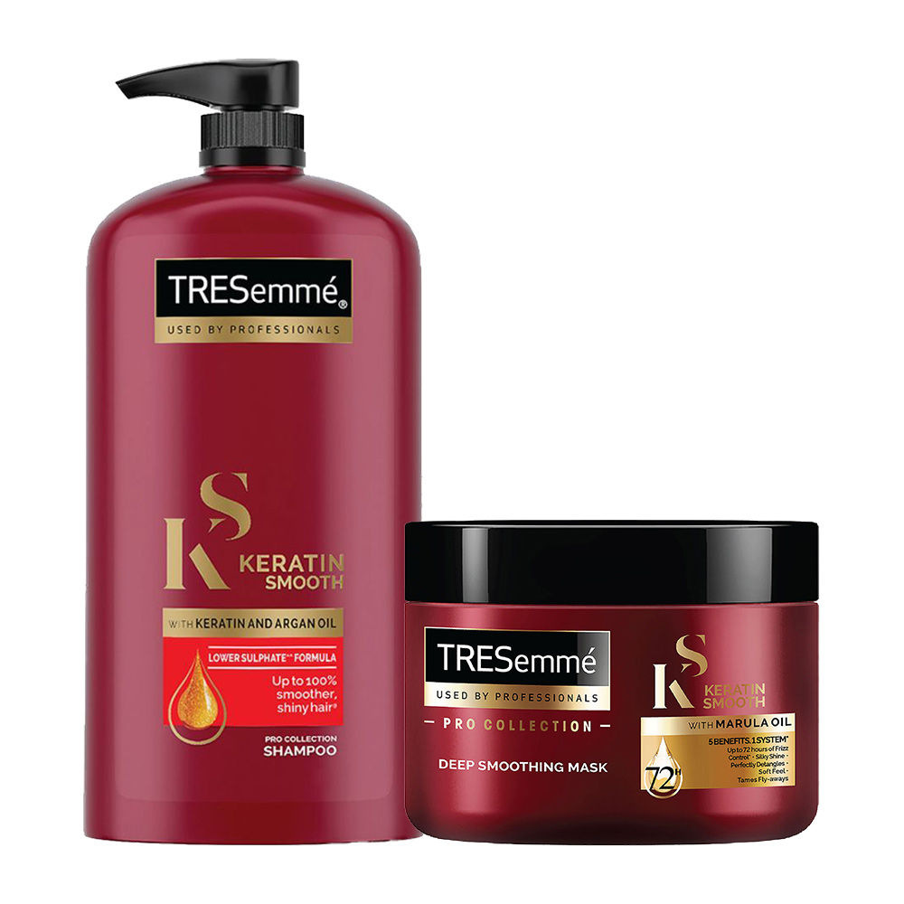 Tresemme Keratin Smooth Argan Oil Shampoo & Deep Smoothing Mask Combo