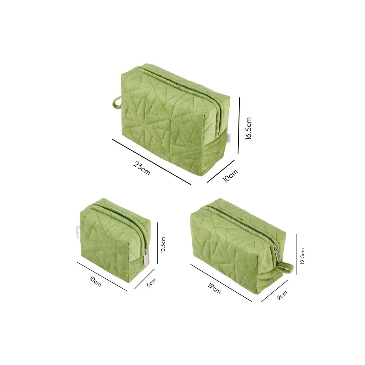 Nestasia Sage Green Cosmetic Bag Set of 3 Buy Nestasia Sage Green