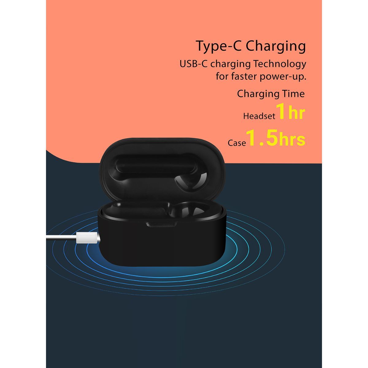 Zebronics Zeb preksha 2.0 Wireless Bt Headset Supports Voice Assistant Touch Control black