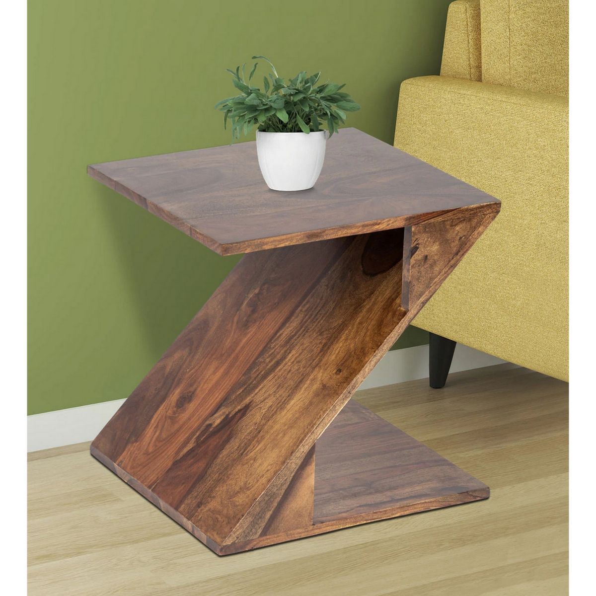 Ikiriya Berlin Sheesham Wood Tea Table in Teak Finish Buy Ikiriya