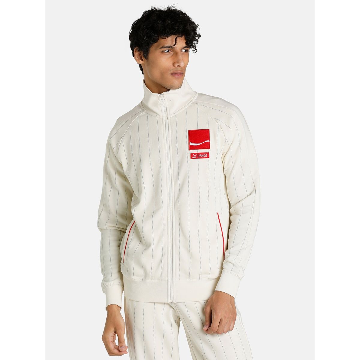 Buy Puma X Coca Cola T7 Men White Jacket Online