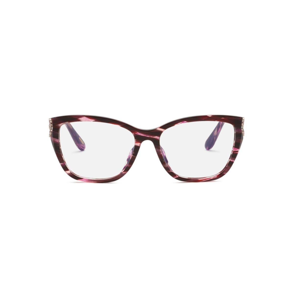 Chopard Eyewear for Women with Shiny Burgundy Demi Acetate Frame (55)