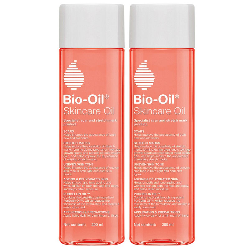 Bio Oil Skin Care Oil - Scars, Stretch Mark, Ageing, Uneven Skin Tone, 200ml (Pack of 2)