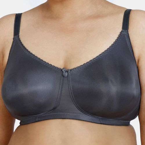 Buy Zivame True Curv Non Wired 3-4th Coverage Super Support Bra Blackened  Pearl Online
