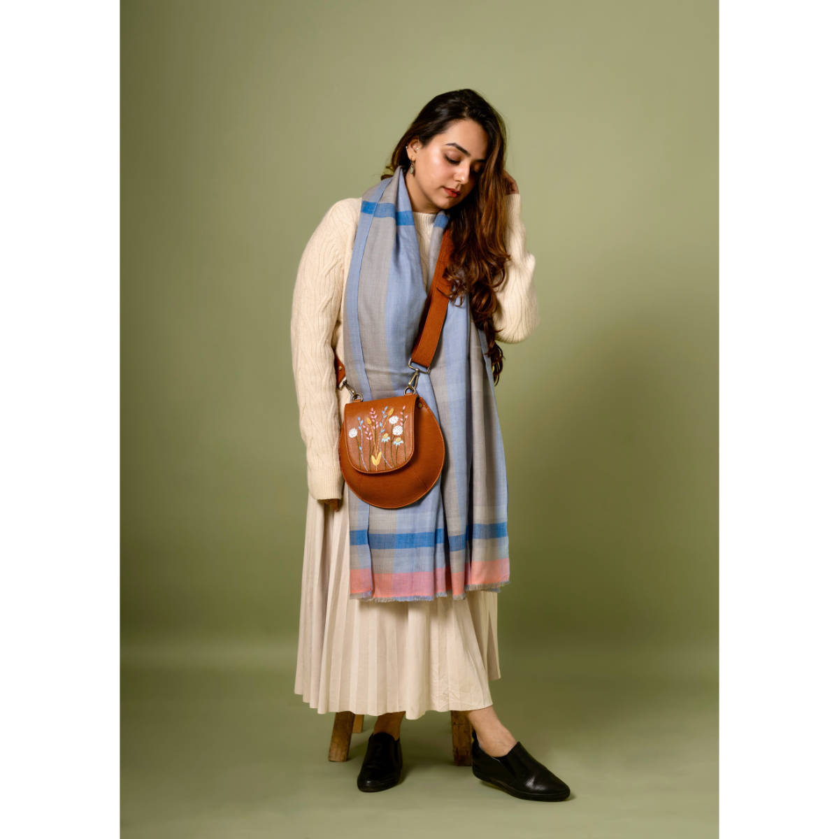 Miri Tan Leafy Affair Bianca Sling Bag
