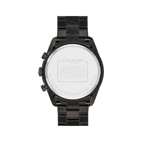 Coach Watches Thompson Sport Black Stainless Steel Men Watch Co14602386w