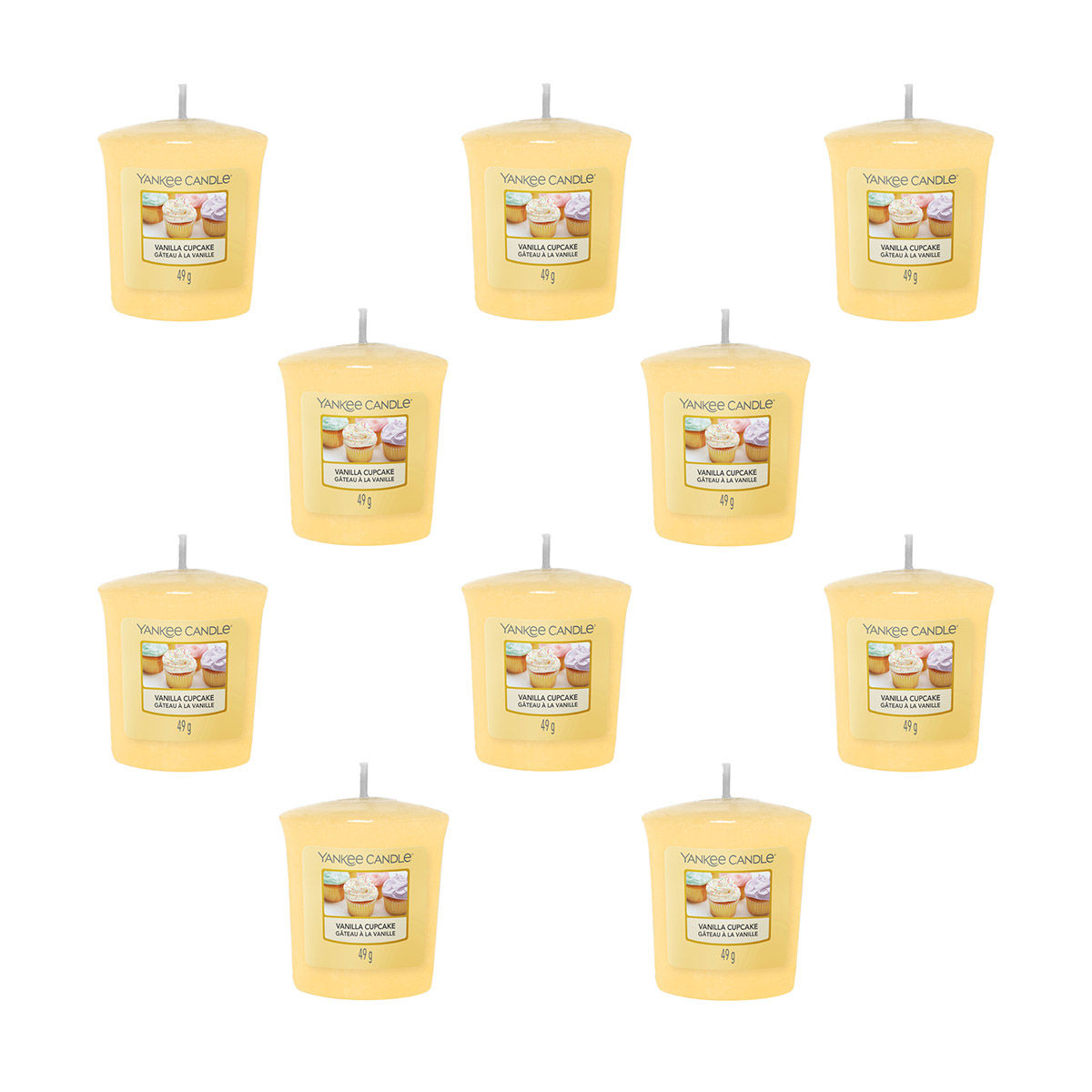 Yankee Candle Classic Votive Vanilla Cupcake Scented Candles Pack of 10 Buy Yankee Candle