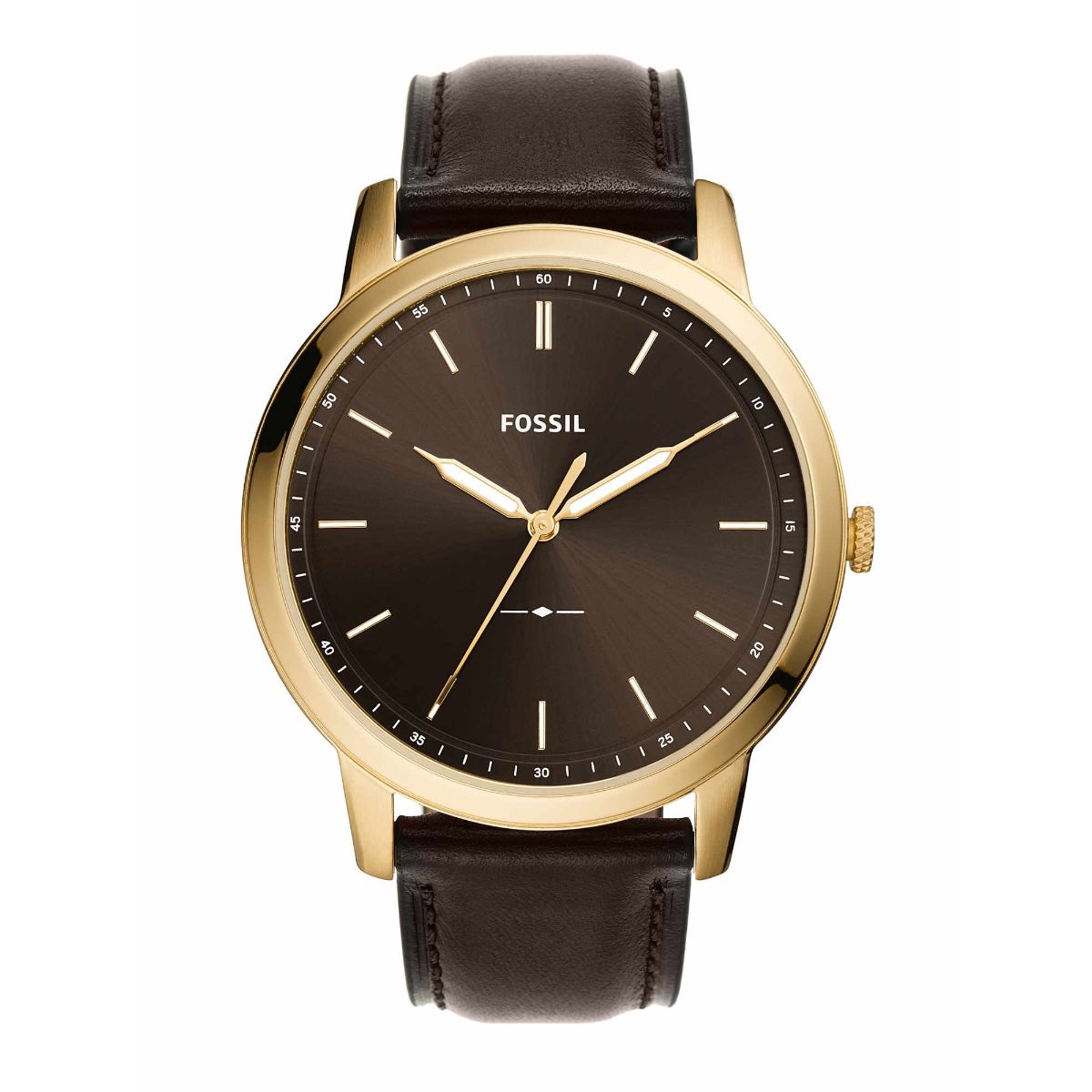 Fossil The Minimalist 3H Brown Watch FS5756 For Men: Buy Fossil The ...