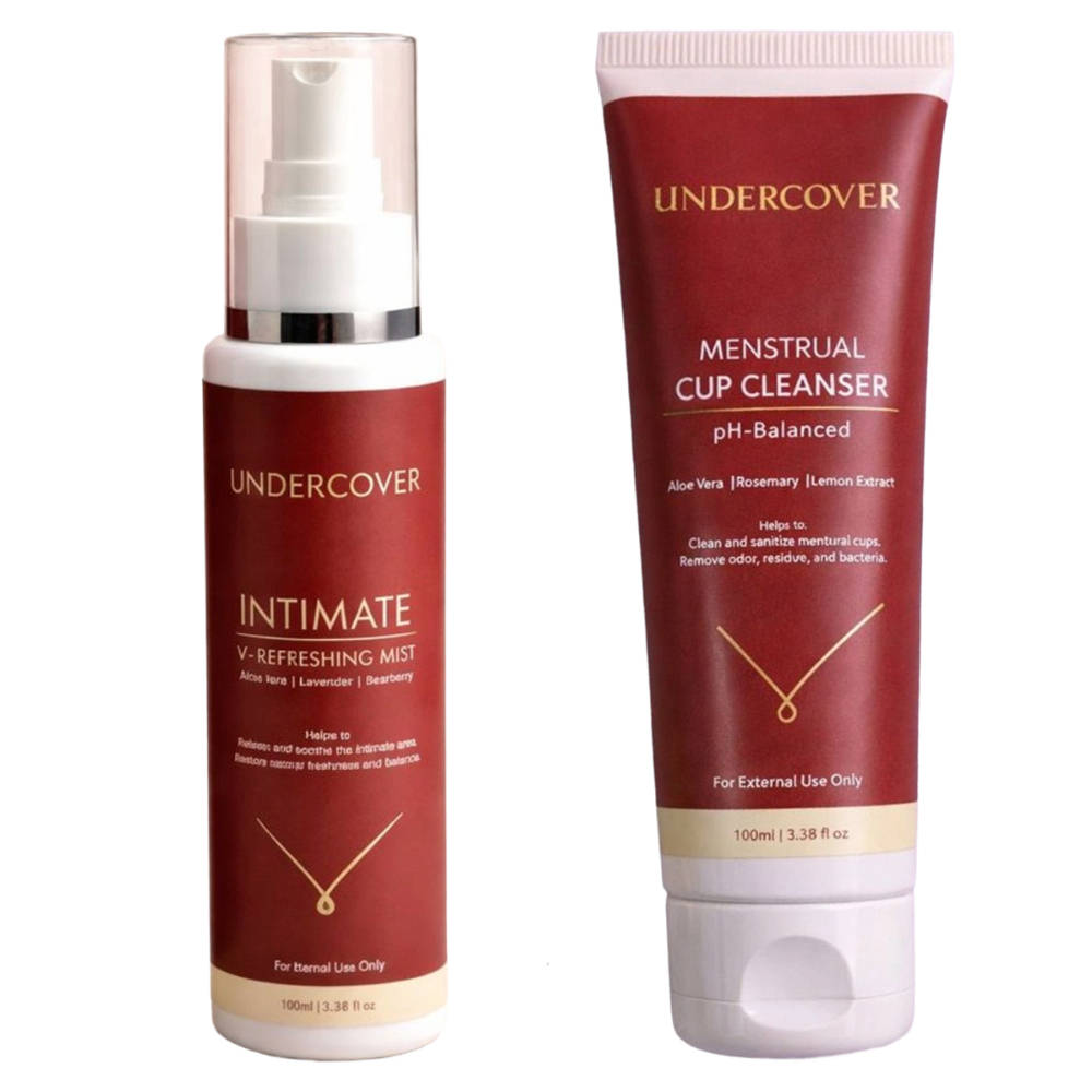 Undercover Intimate V-Refreshing Mist And Menstrual Cup Cleanser Combo