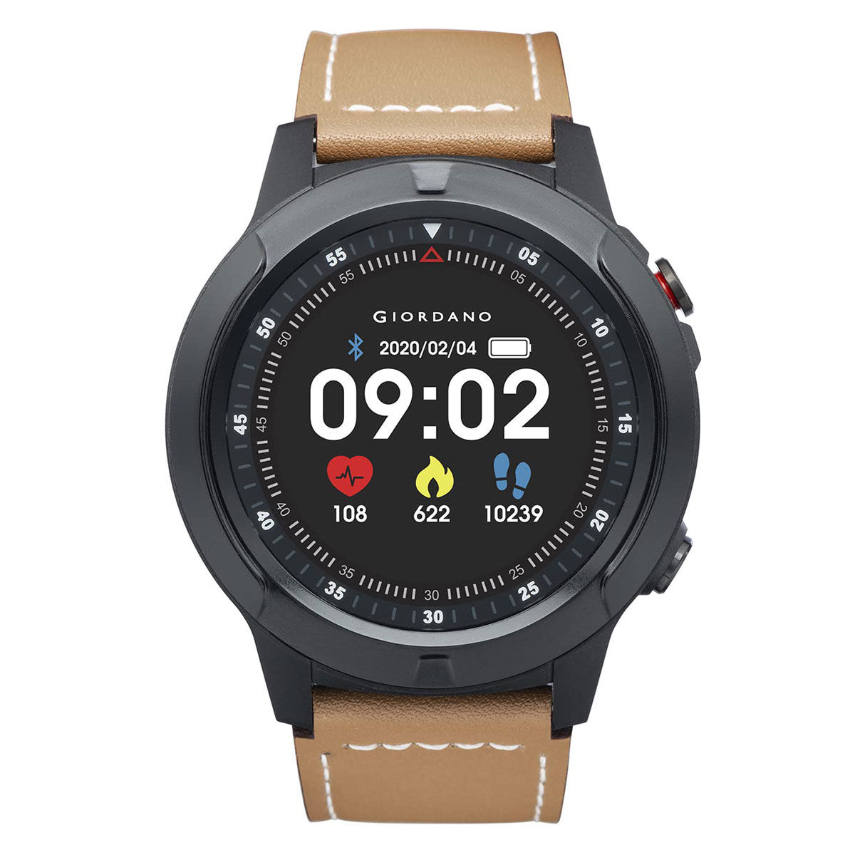 Buy Giordano Brown Unisex Smart Watch Medium Online