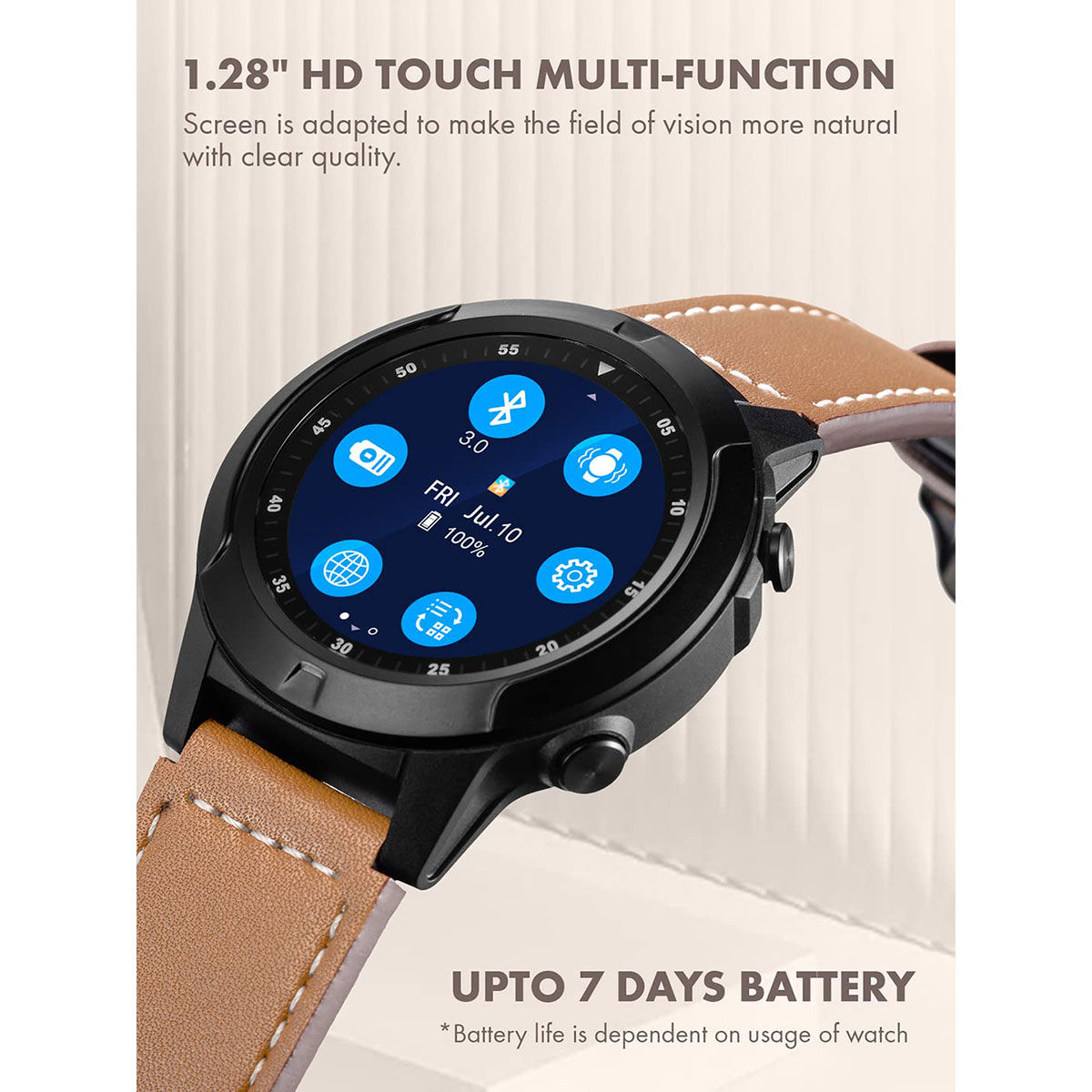 Buy Giordano Unisex Smartwatch With Bluetooth Voice Calling (R2-ZM08-02)  online