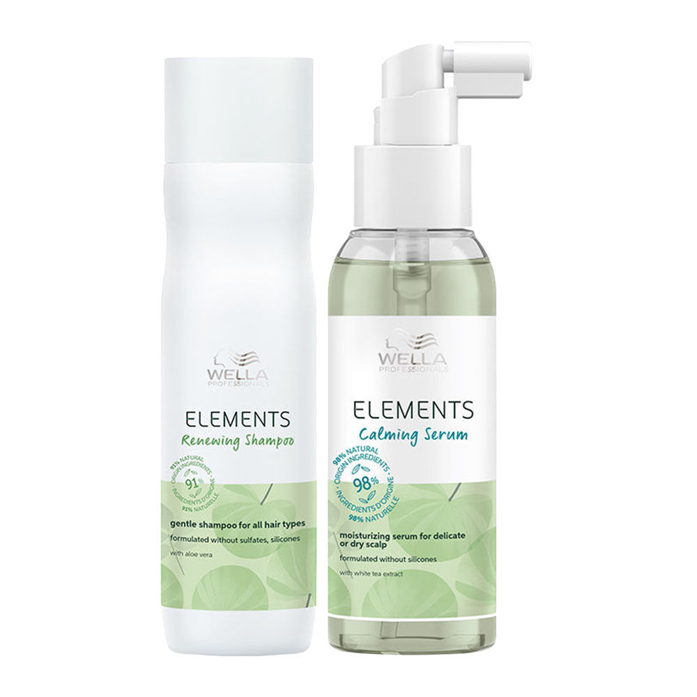 Wella Professionals Elements Renewing Shampoo And Calming Serum