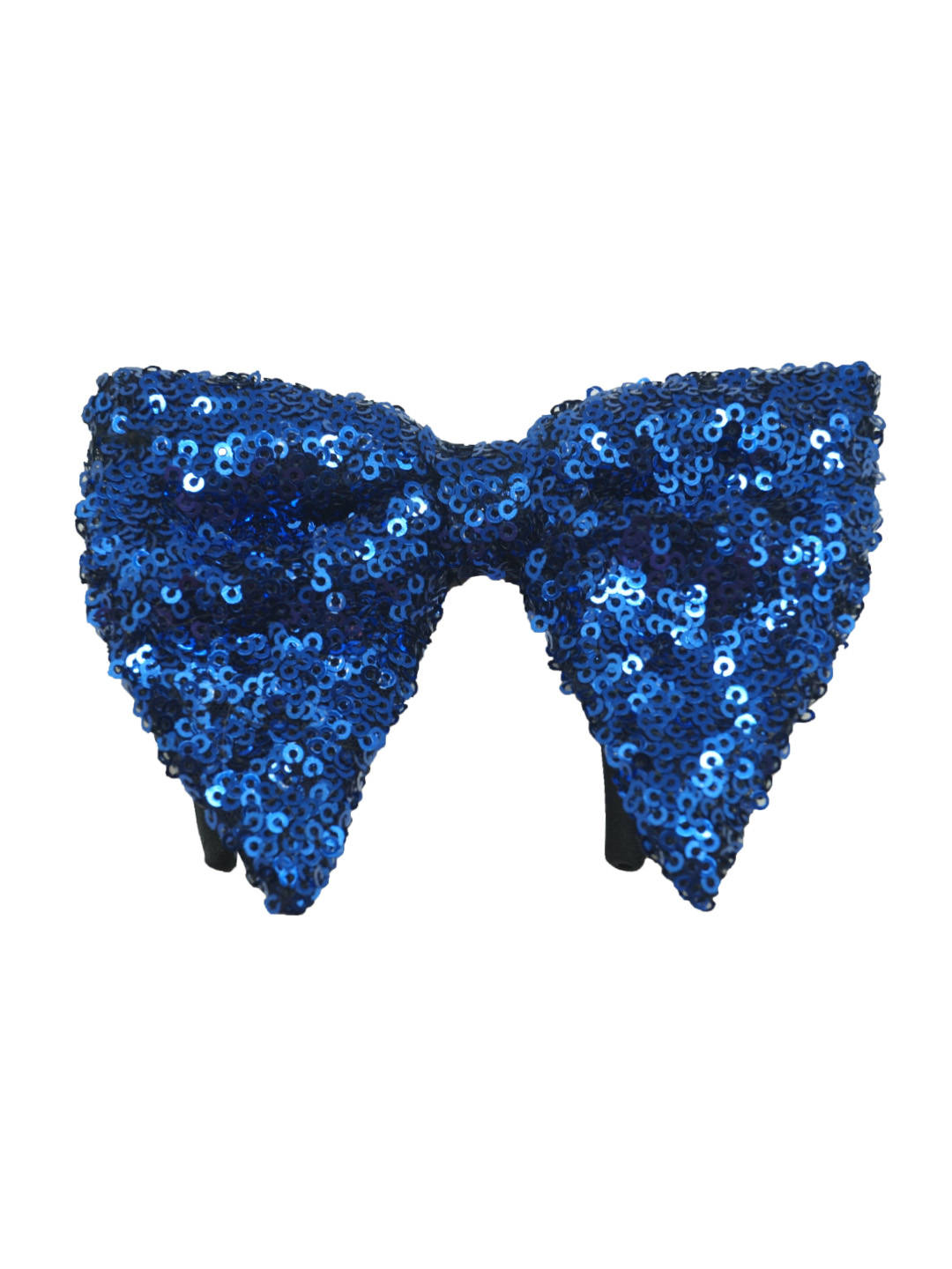 The Tie Hub Blue Butterfly Sequin Bow Tie
