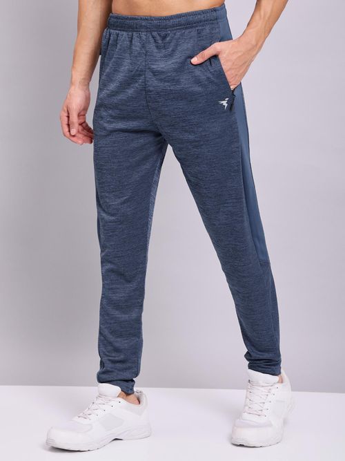 Buy Technosport TECHNO DRY Men Melange Slim Fit Sports Trackpants