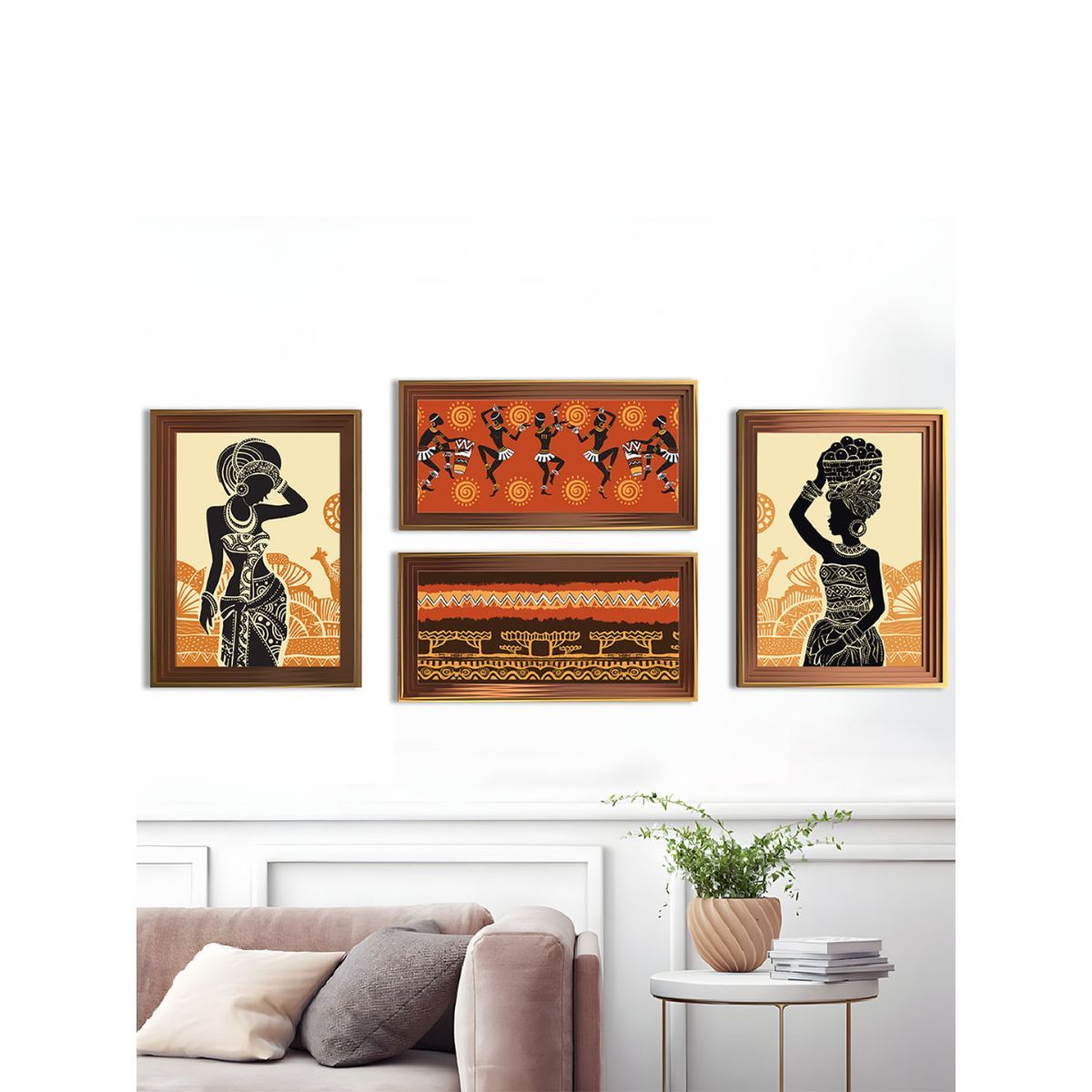 Buy Art Street Wall Decor Framed Art Prints African Girls, Black Female 