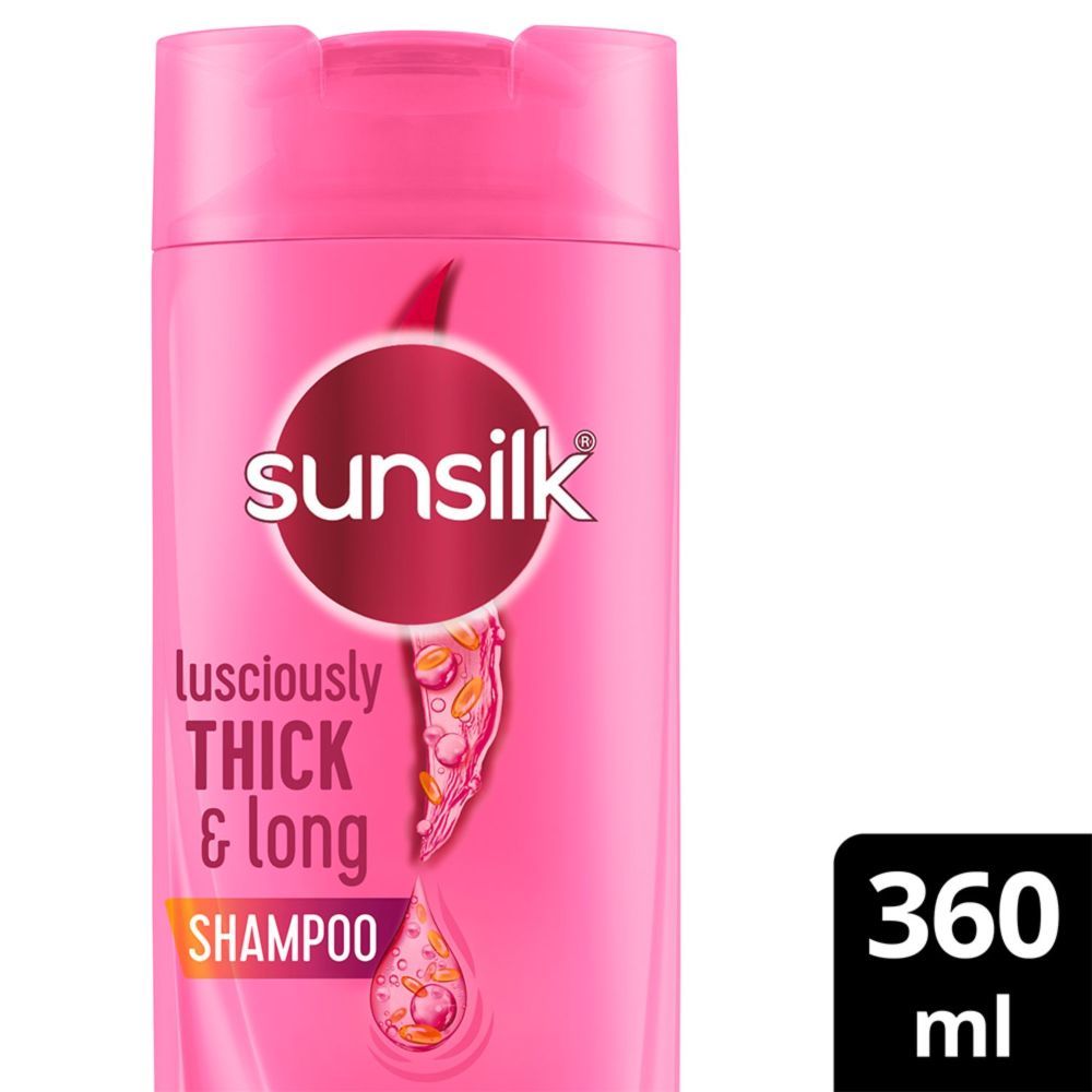 Sunsilk Lusciously Thick & Long Shampoo With Keratin Yoghurt Protein & Macadamia Oil