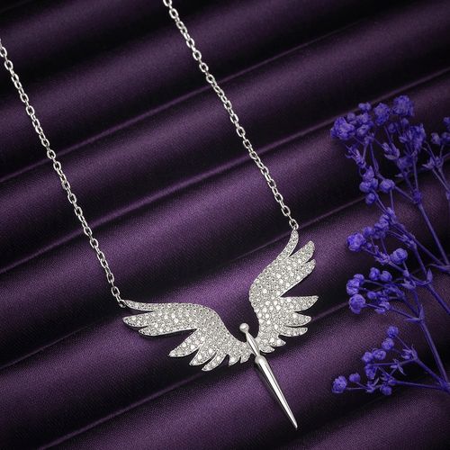 Buy SILBERRY 925 Sterling Silver Mystic Angel Necklace Online