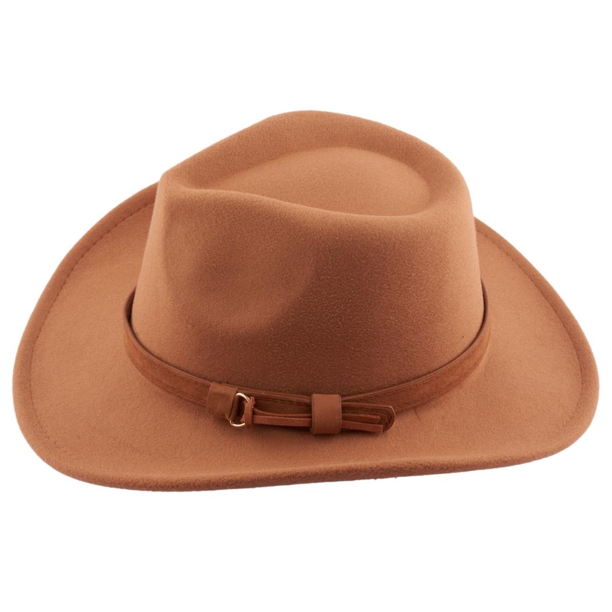 The Tie Hub Cowboy Solid Brown Fedora Hat Buy The Tie Hub Cowboy Solid