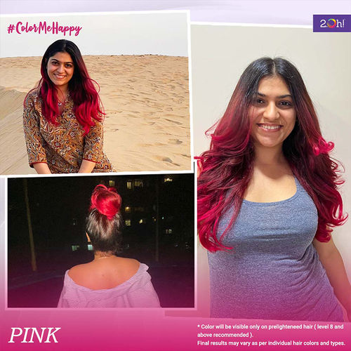 ! Semi Permanent Hair Color - Pink: Buy ! Semi Permanent Hair Color  - Pink Online at Best Price in India | NykaaMan