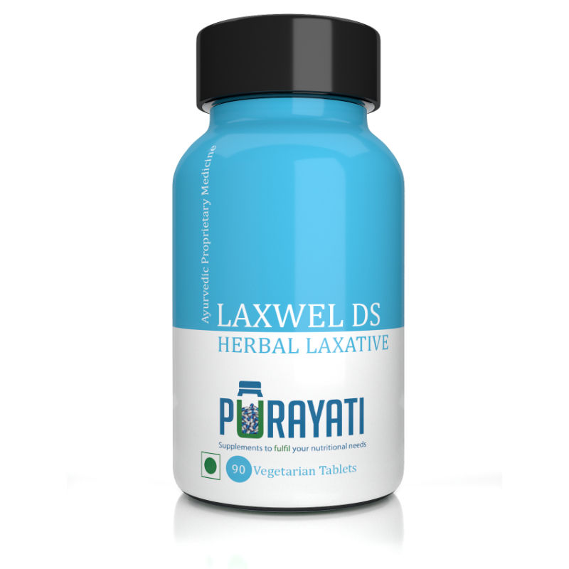 Purayati Laxwel DS Herbal Laxative - 90 Tablets