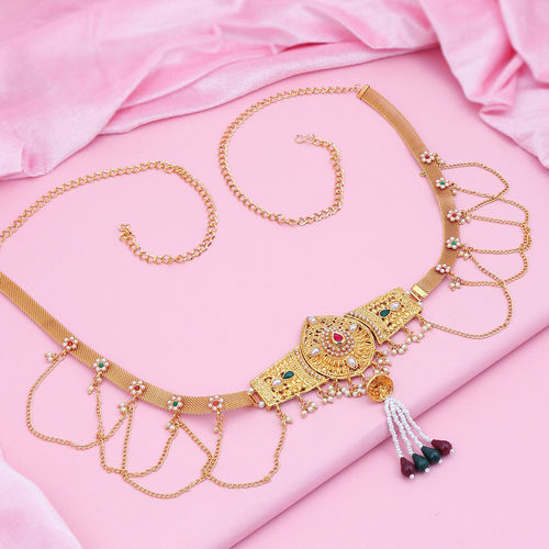 Sukkhi Alluring Pearl Gold Plated Wedding Jewellery Kamarband For Women Nyksukhi00113 Buy Sukkhi Alluring Pearl Gold Plated Wedding Jewellery Kamarband For Women Nyksukhi00113 Online At Best Price In India Nykaa Kamarband is an accessory that adds charm to the demeanour of women. sukkhi alluring pearl gold plated wedding jewellery kamarband for women nyksukhi00113
