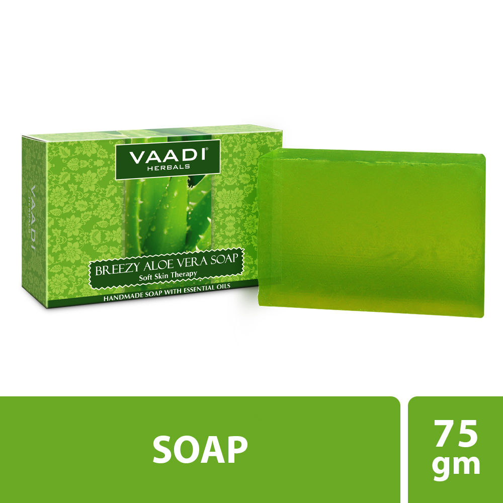 Vaadi Herbals Breezy Aloe Vera Soap Soft Skin Therapy