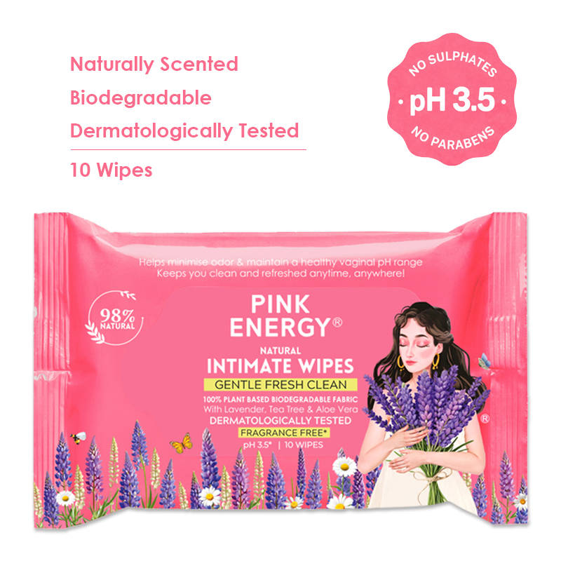 PINK ENERGY Daily Intimate Wipes