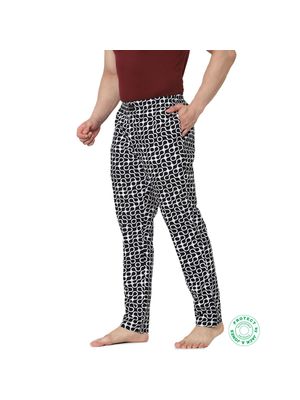Jack & Jones Black &amp; White Mid Rise Abstract Pyjamas