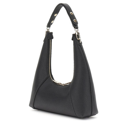 Guess Black Solid Calista Top Zip Shoulder Bag