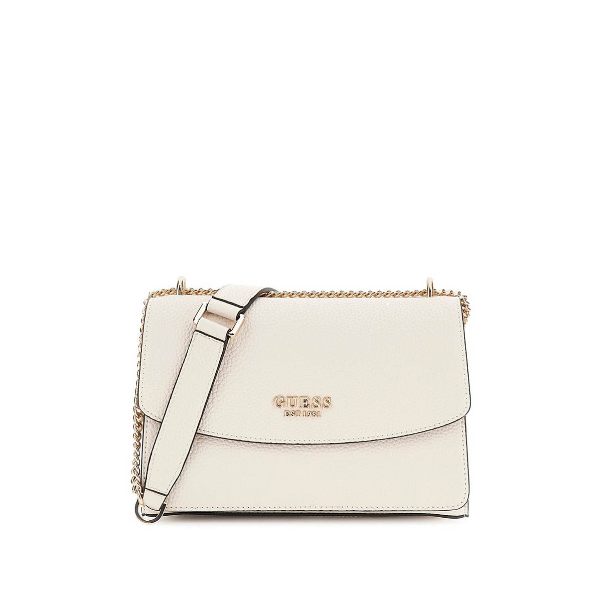 Buy Guess Off White Bone Textured Calista Convertible Crossbody