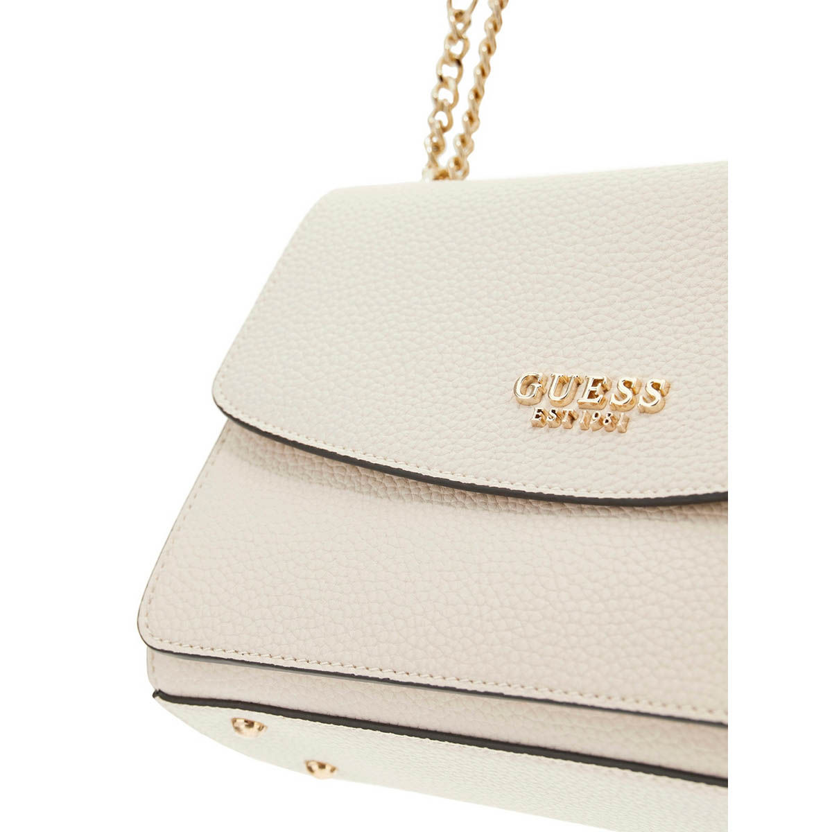 Buy Guess Off White Bone Textured Calista Convertible Crossbody