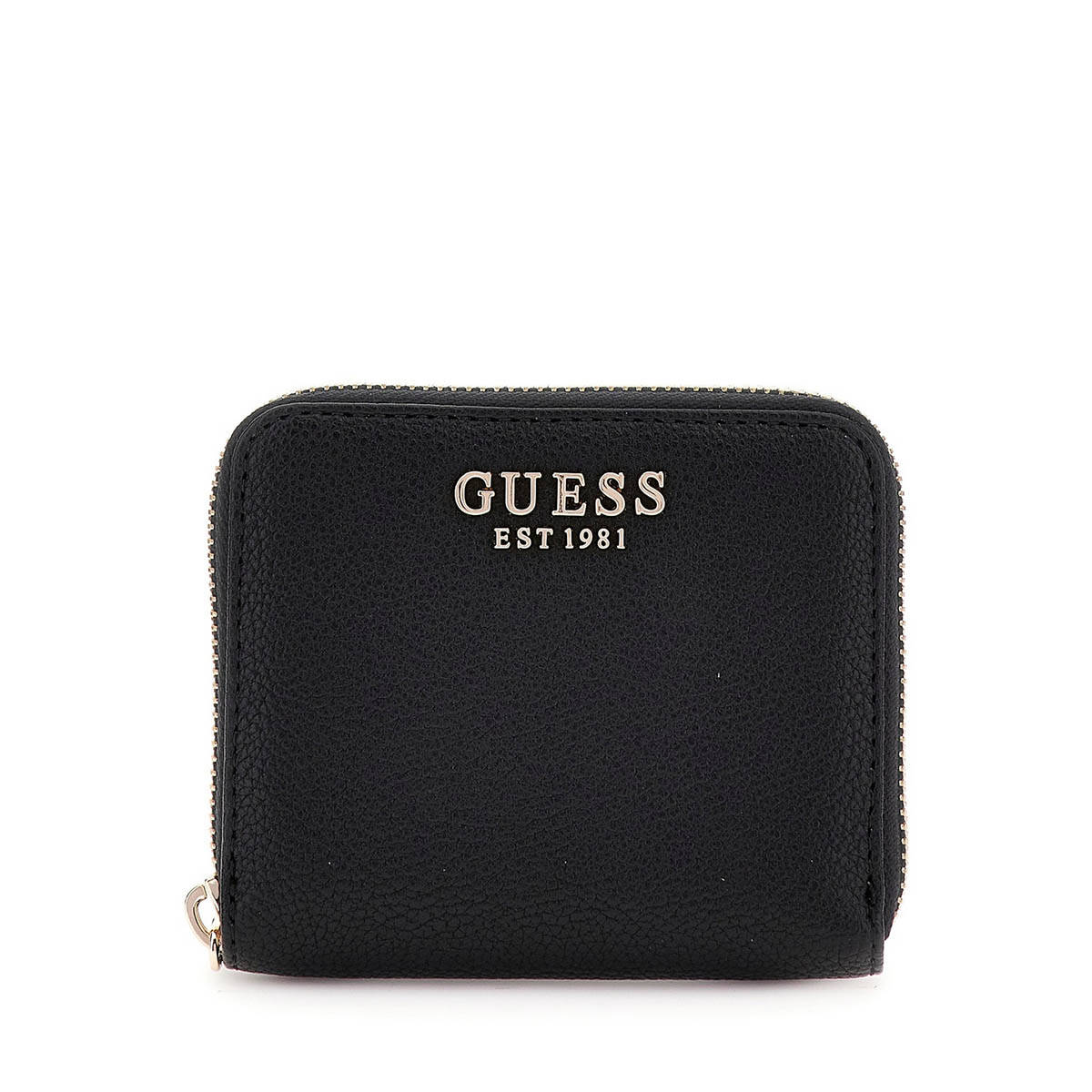 Guess Black Solid Laurel Zip Around Wallet (S)