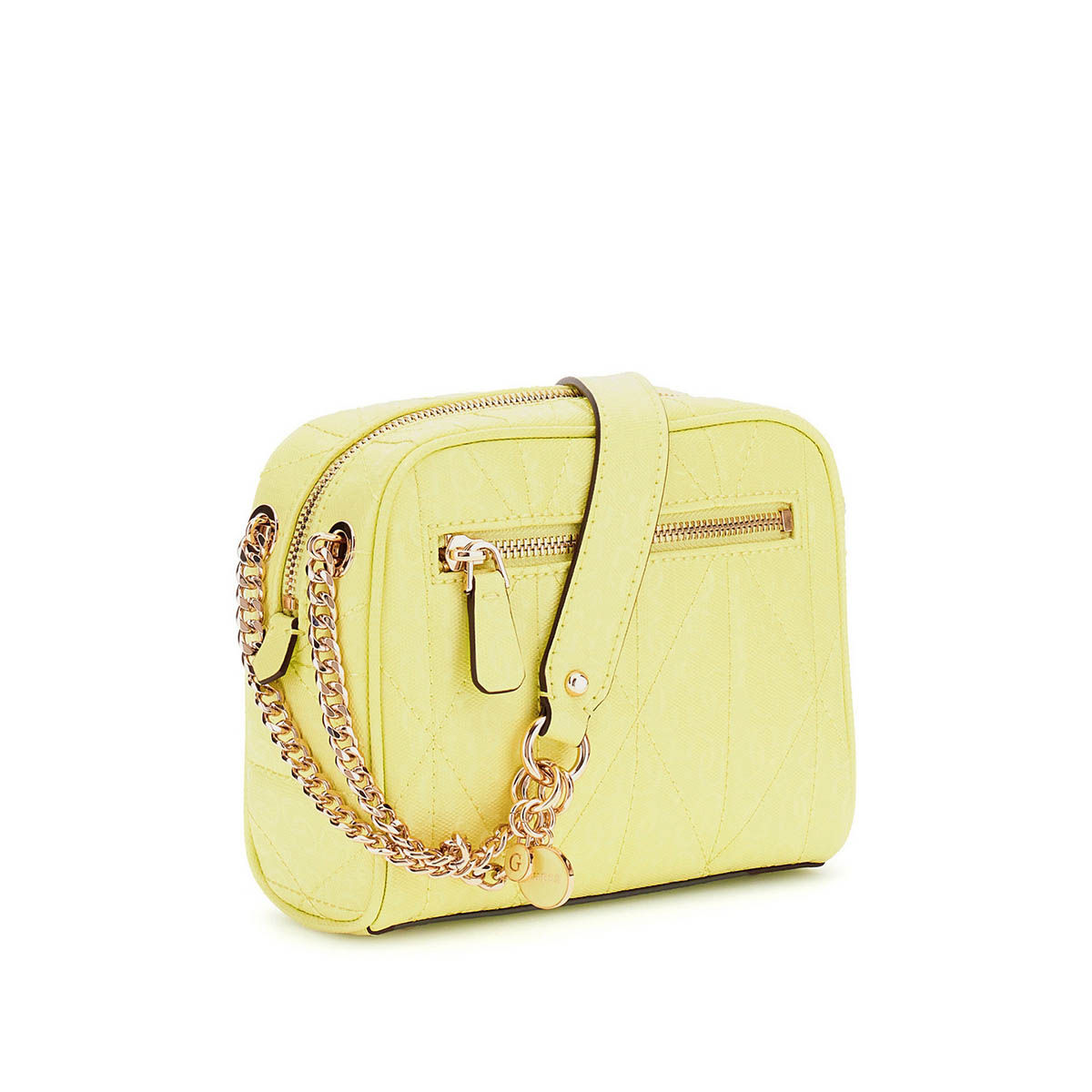 Buy Guess Citrine Solid Aldina Camera Crossbody Bag Online