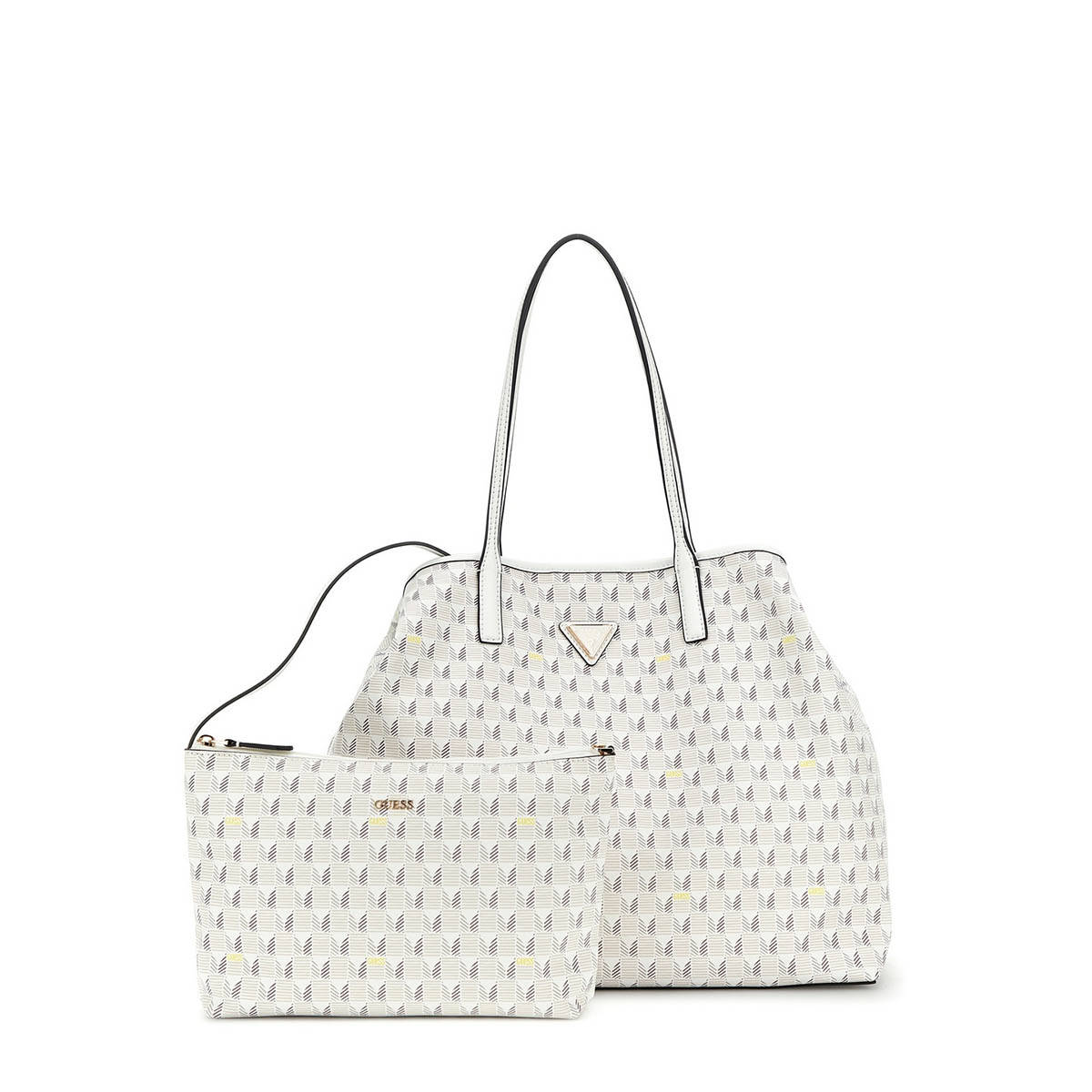 Guess Stone Logo Printed Wave 2 In 1 Shoulder Bag with Pouch (Set of 2) (L)