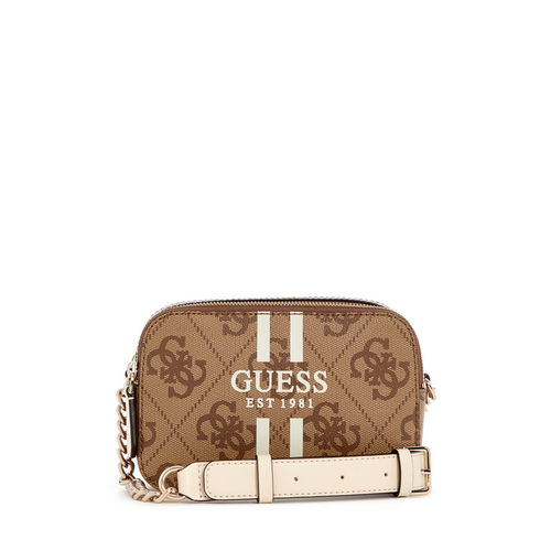 Guess Latte Logo Printed Noelle Camera Crossbody Bag