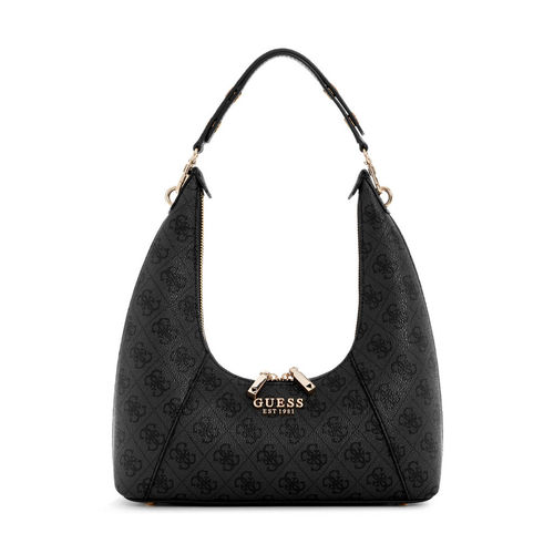 Buy Guess Coal Logo Printed Calista Top Zip Shoulder Bag Online