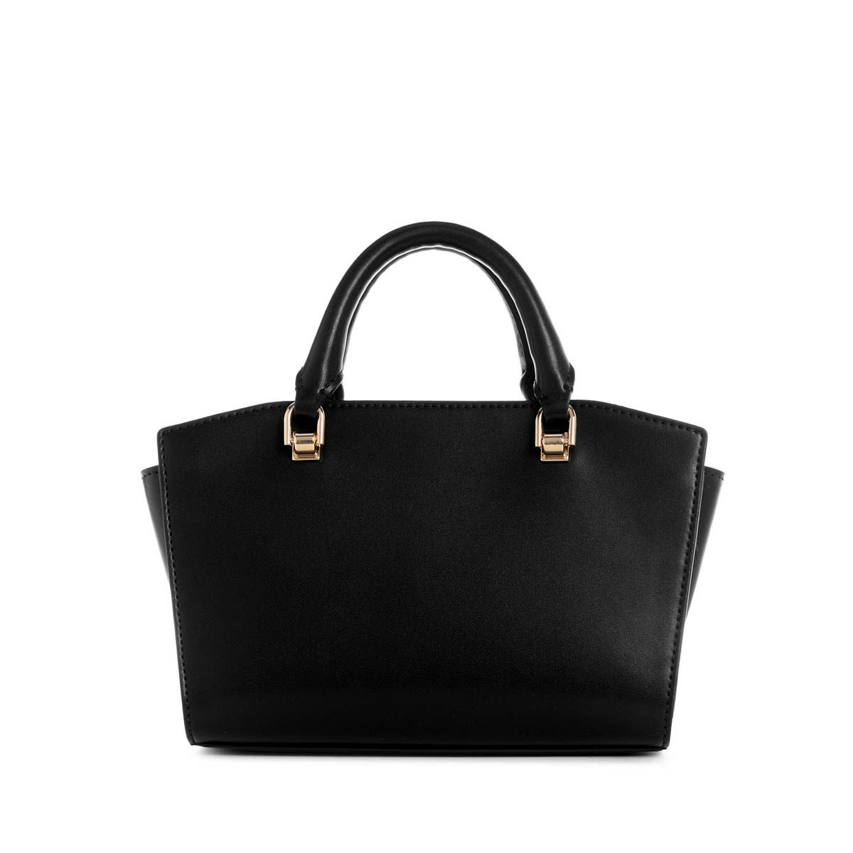 Buy Guess Black Solid Queensland Mini Satchel Bag with Detachable