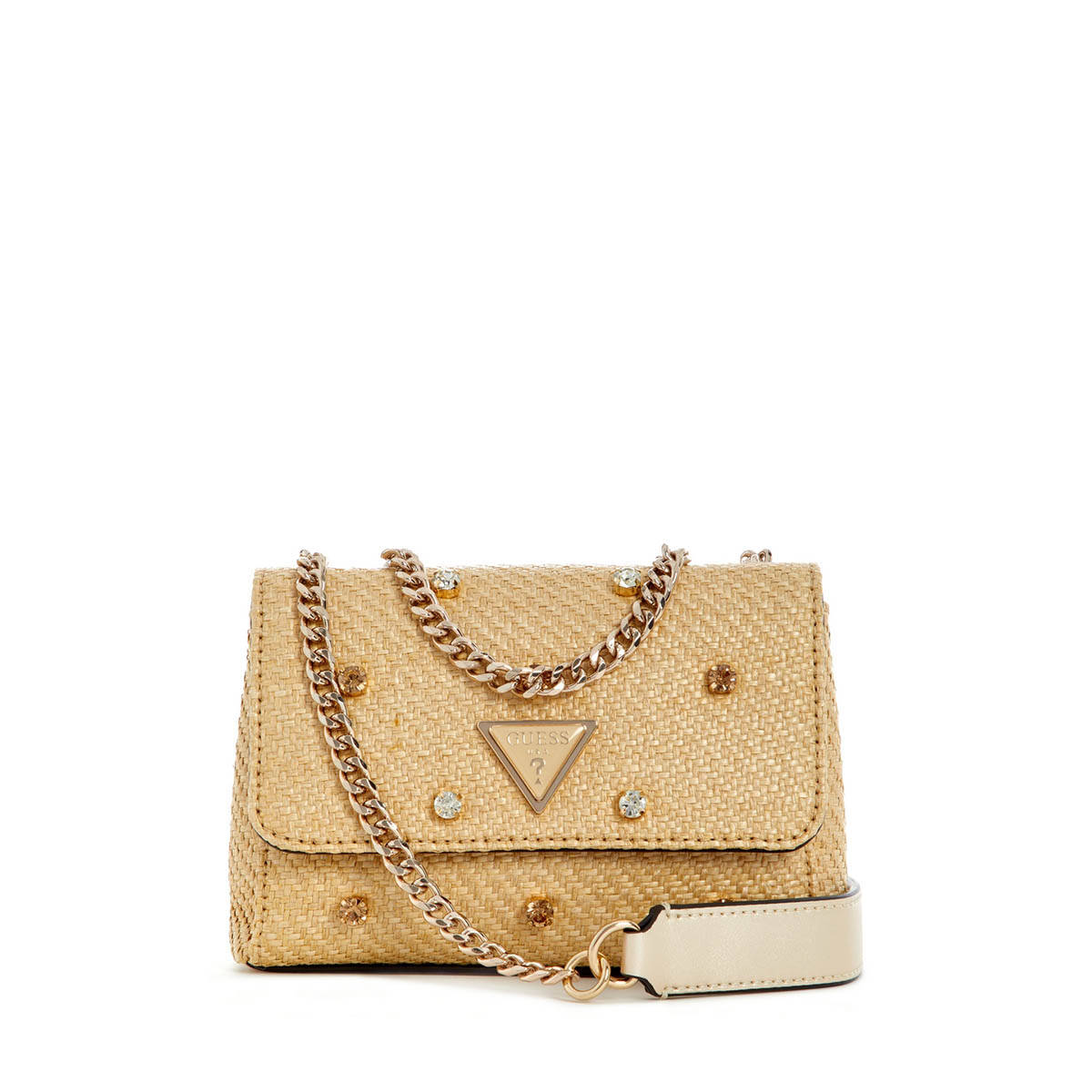 Guess Natural Embellished Giully Crossbody Bag
