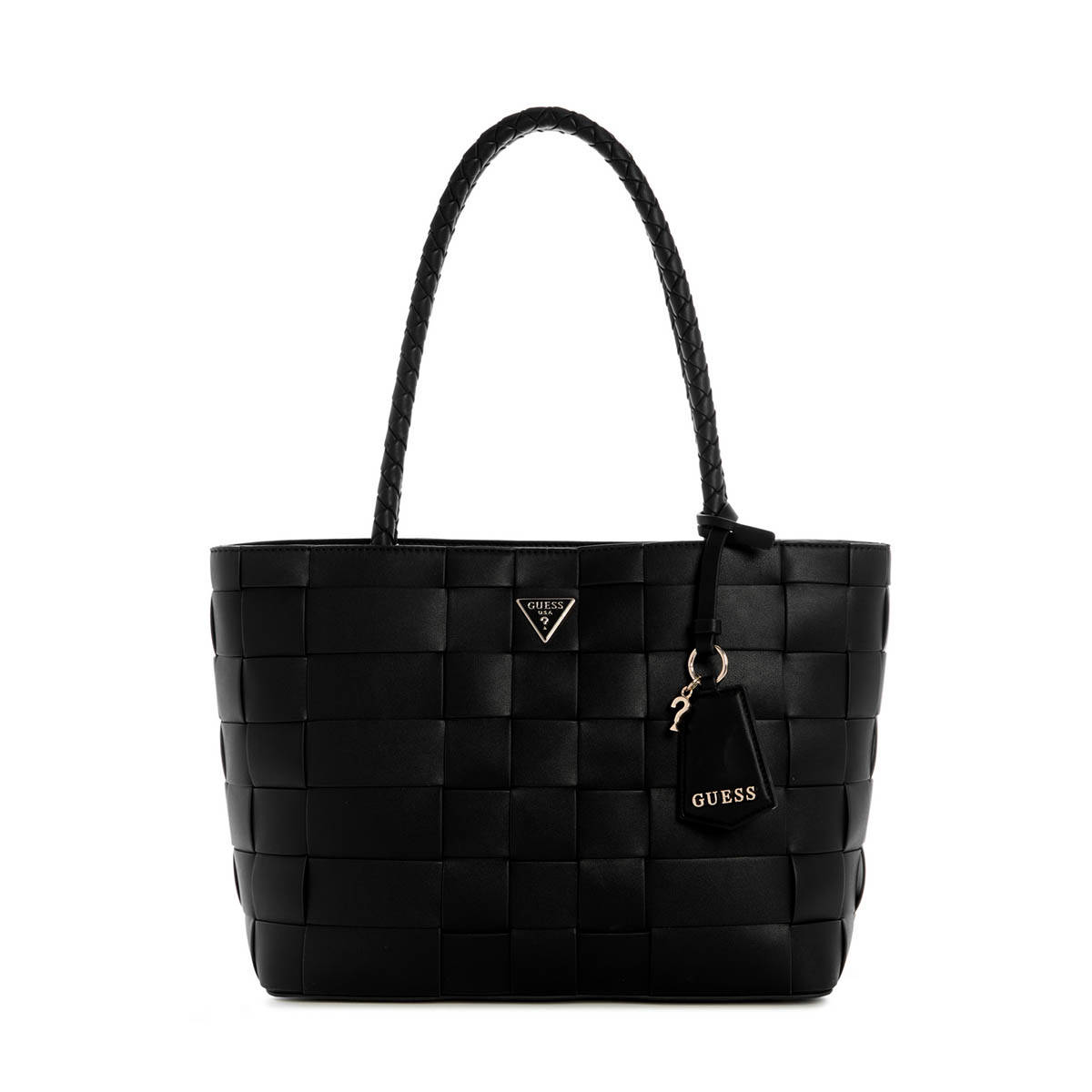 Guess Black Textured Maylee Girlfriend Shoulder Bag