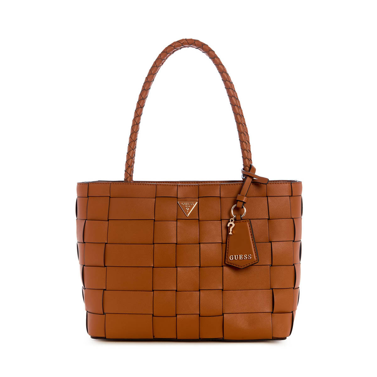 Guess Caramel Textured Maylee Girlfriend Shoulder Bag