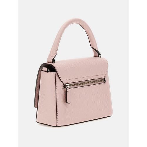 Guess Light Rose Textured Fedana Top Handle Sling Bag