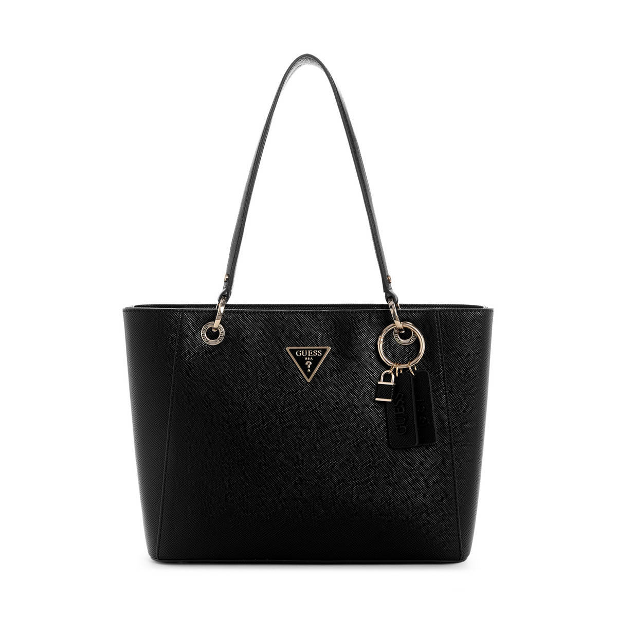 Guess Black Textured Noelle Tote Bag (S)