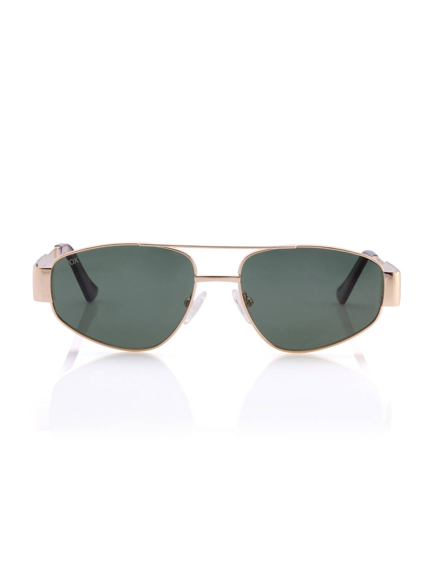 VOX Aviator Sunglasses Grey Rim Polarised and Uv Protected Lens Sunglasses-Vx055 (52)